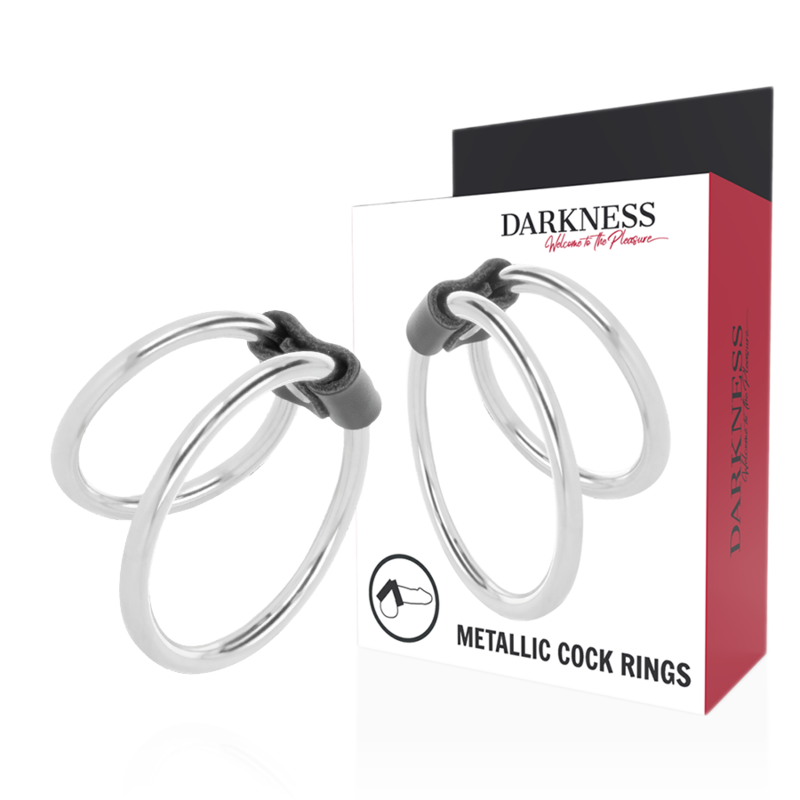 ANELLO PER PENE DOPPIO IN METALLO - CHARME VIBE