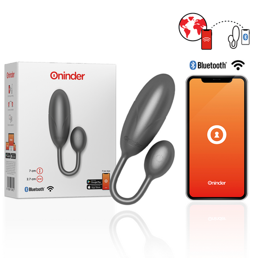 UOVO VIBRANTE DENVER NERO 7 X 2,7 CM APP. GRATUITA - CHARME VIBE