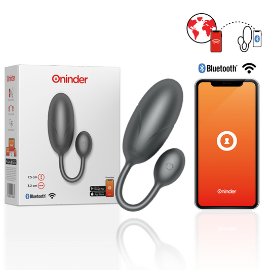 UOVO VIBRANTE TOKYO NERO 7,5 X 3,2 CM APP GRATUITA - CHARME VIBE