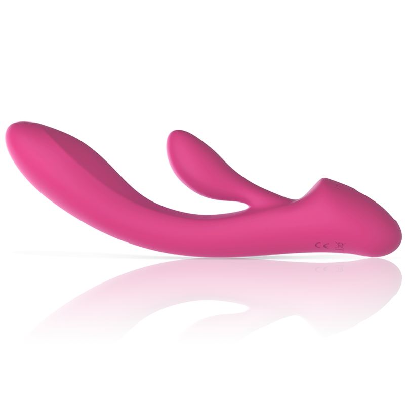 VIBRATORE LUIGI RABBIT SILICONE LIQUIDO ROSA - CHARME VIBE