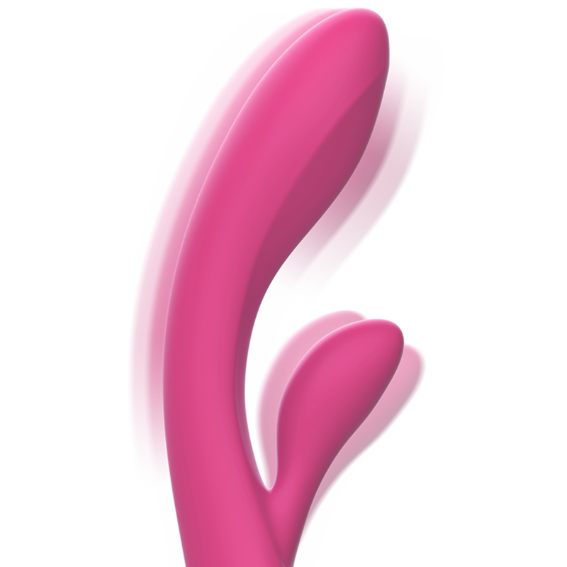 VIBRATORE LUIGI RABBIT SILICONE LIQUIDO ROSA - CHARME VIBE