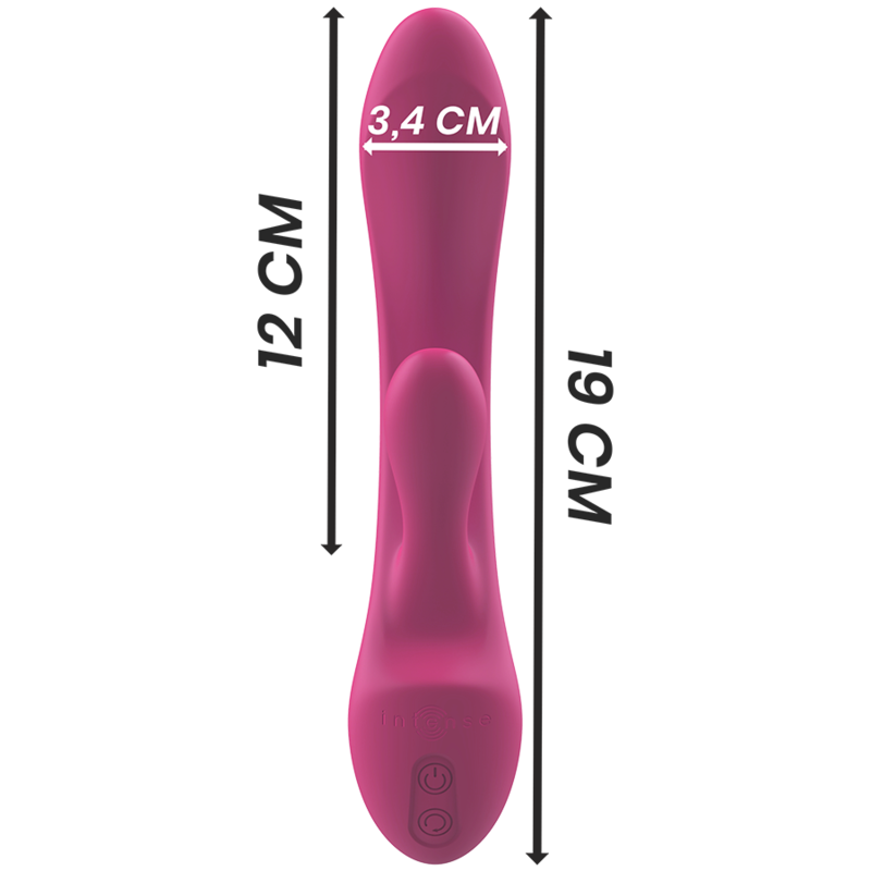 VIBRATORE LUIGI RABBIT SILICONE LIQUIDO ROSA - CHARME VIBE