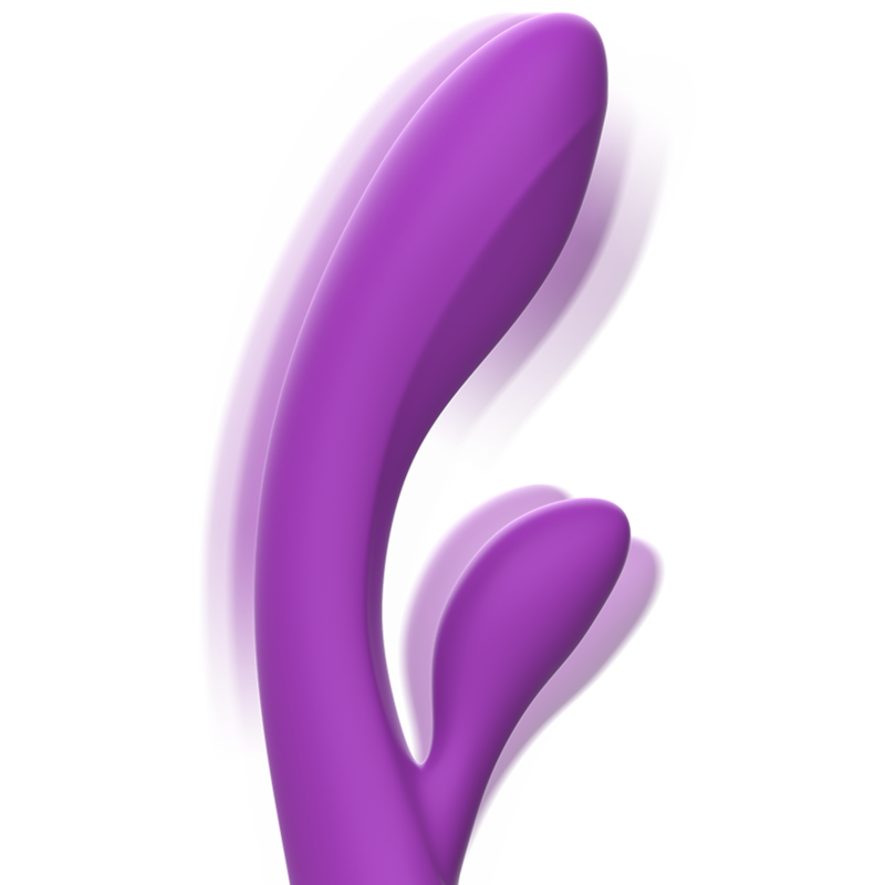 VIBRATORE LUIGI RABBIT SILICONE LIQUIDO VIOLA - CHARME VIBE
