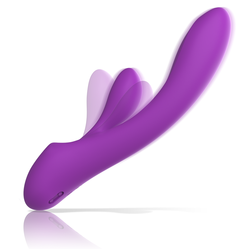 VIBRATORE LUIGI RABBIT SILICONE LIQUIDO VIOLA - CHARME VIBE