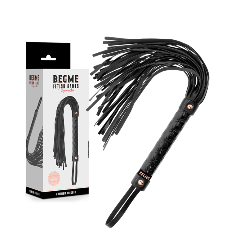 BLACK EDITION FLOGGER IN PELLE VEGANA - CHARME VIBE