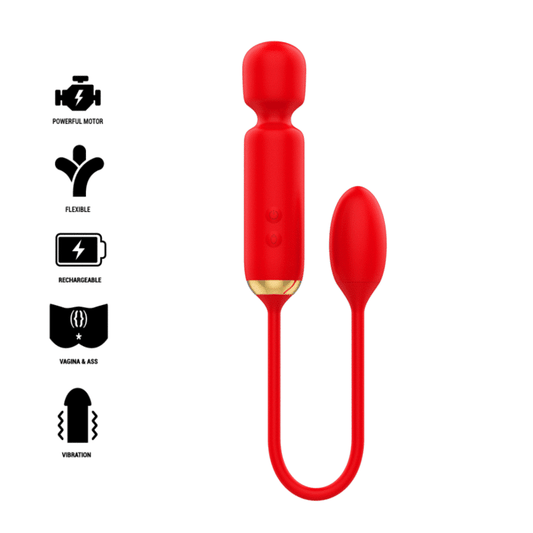 BACCHETTA TOSCANA DOPPIO PIACERE + UOVO VIBRATORE - CHARME VIBE
