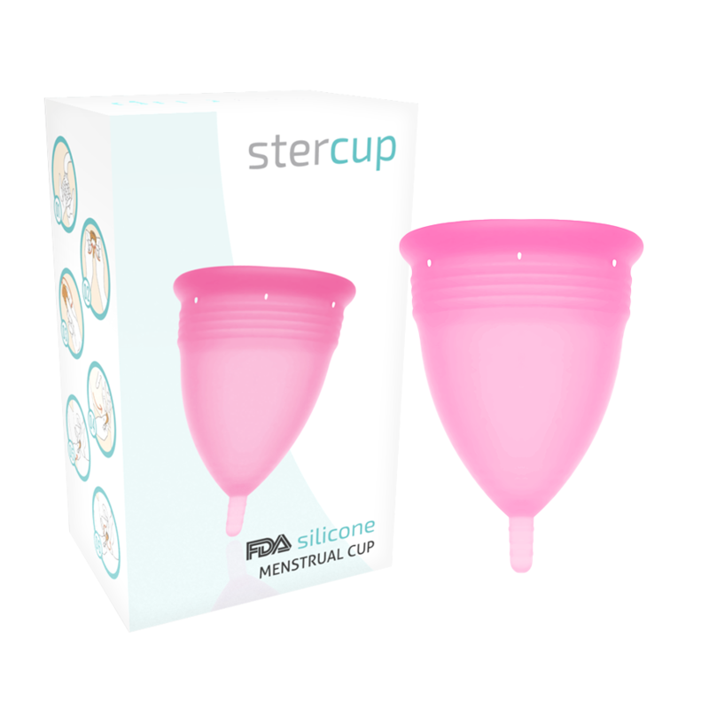 COPPA MESTRUALE IN SILICONE FDA ROSA - TAGLIA L - CHARME VIBE