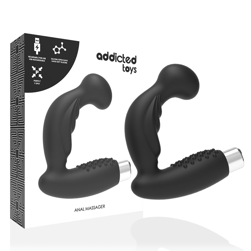 VIBRATORE PROSTATICO RICARICABILE MODELLO 3 - NERO - CHARME VIBE