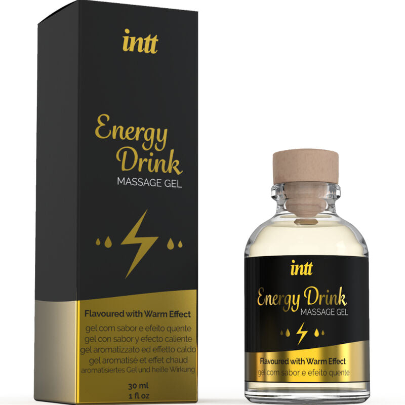 GEL DA MASSAGGIO CON BEVANDA ENERGETICA AROMATIZZATA ED EFFETTO RISCALDANTE - CHARME VIBE
