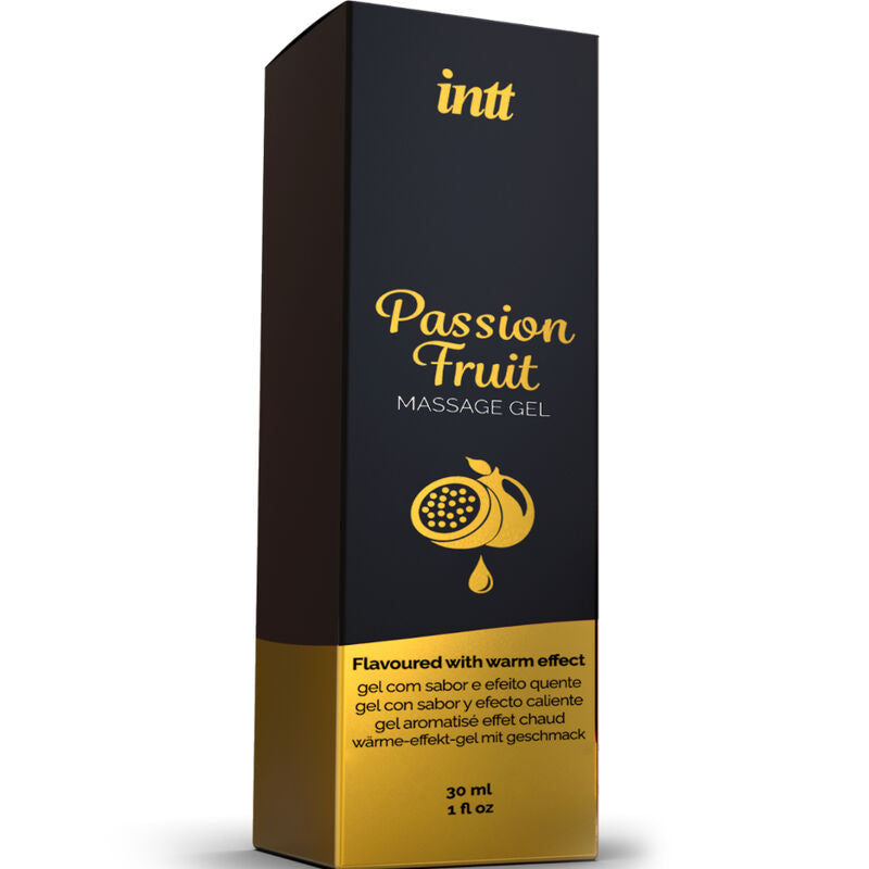 GEL DA MASSAGGIO AL GUSTO DI FRUTTO DELLA PASSIONE CON EFFETTO CALORE - CHARME VIBE