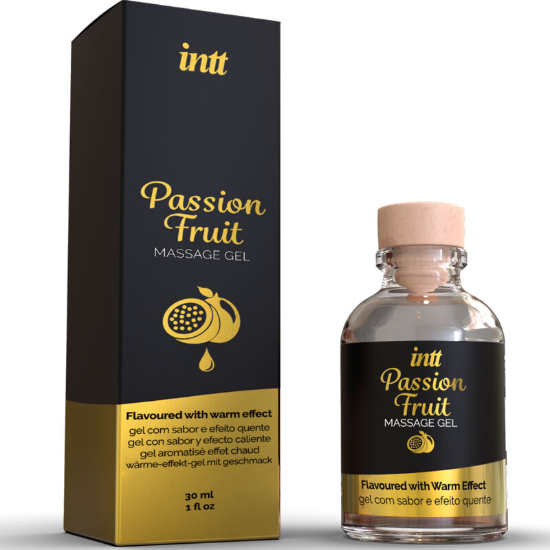 GEL DA MASSAGGIO AL GUSTO DI FRUTTO DELLA PASSIONE CON EFFETTO CALORE - CHARME VIBE