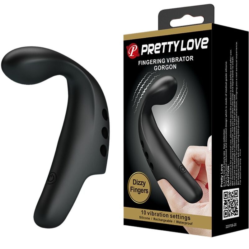 DITALE VIBRATORE GORGON NERO - CHARME VIBE