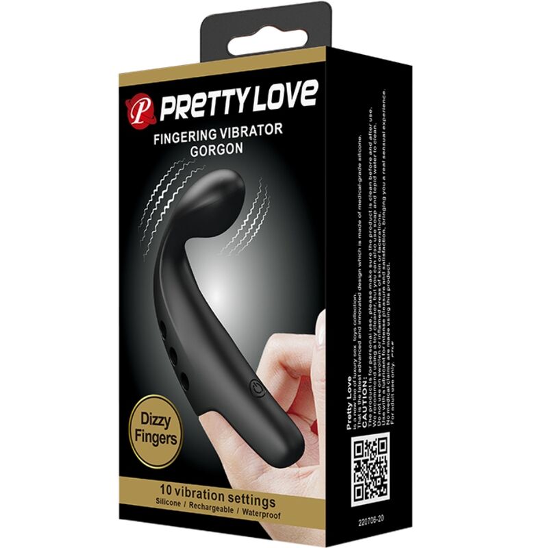 DITALE VIBRATORE GORGON NERO - CHARME VIBE