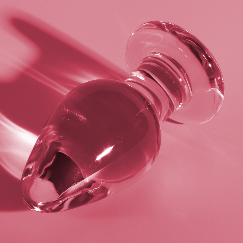 MODELLO 3 PLUG ANALE VETRO BOROSILICATO ROSA 11 CM O 5 CM - CHARME VIBE