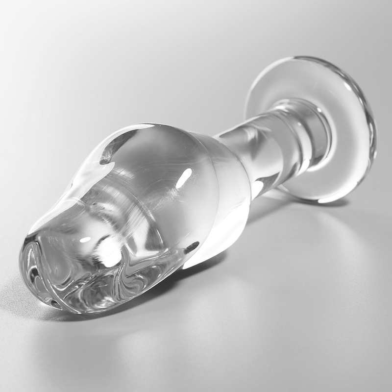 MODELLO 6 PLUG ANALE VETRO BOROSILICATO TRASPARENTE 12.5 CM O 4 CM - CHARME VIBE