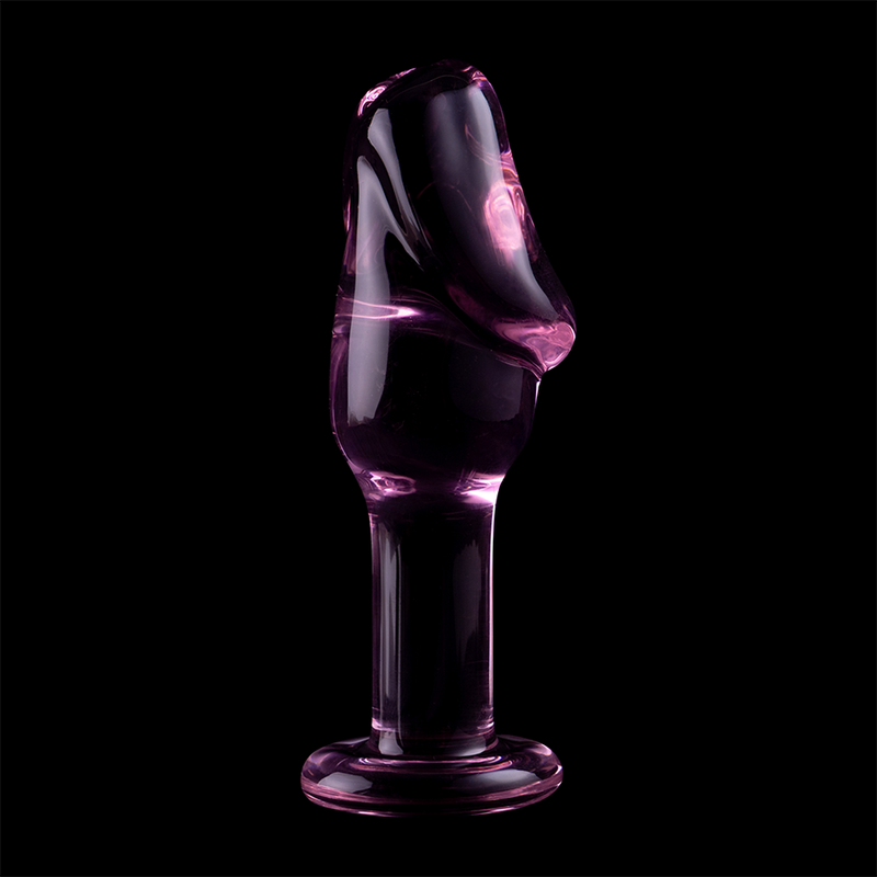 MODELLO 6 PLUG ANALE VETRO BOROSILICATO ROSA 12.5 CM O 4 CM - CHARME VIBE