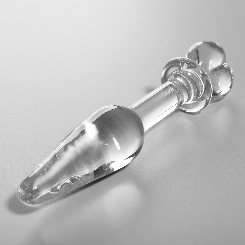 MODELLO 7 PLUG ANALE VETRO BOROSILICATO TRASPARENTE 13.5 CM O 3 CM - CHARME VIBE