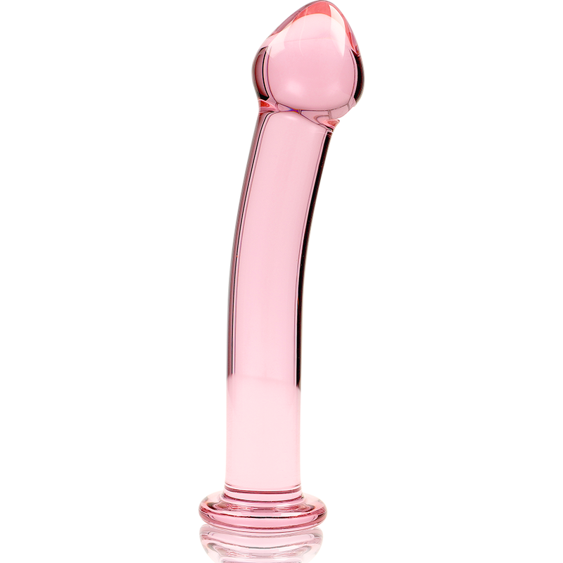 MODELLO 11 DILDO IN VETRO BOROSILICATO ROSA 16 CM O 3 CM - CHARME VIBE