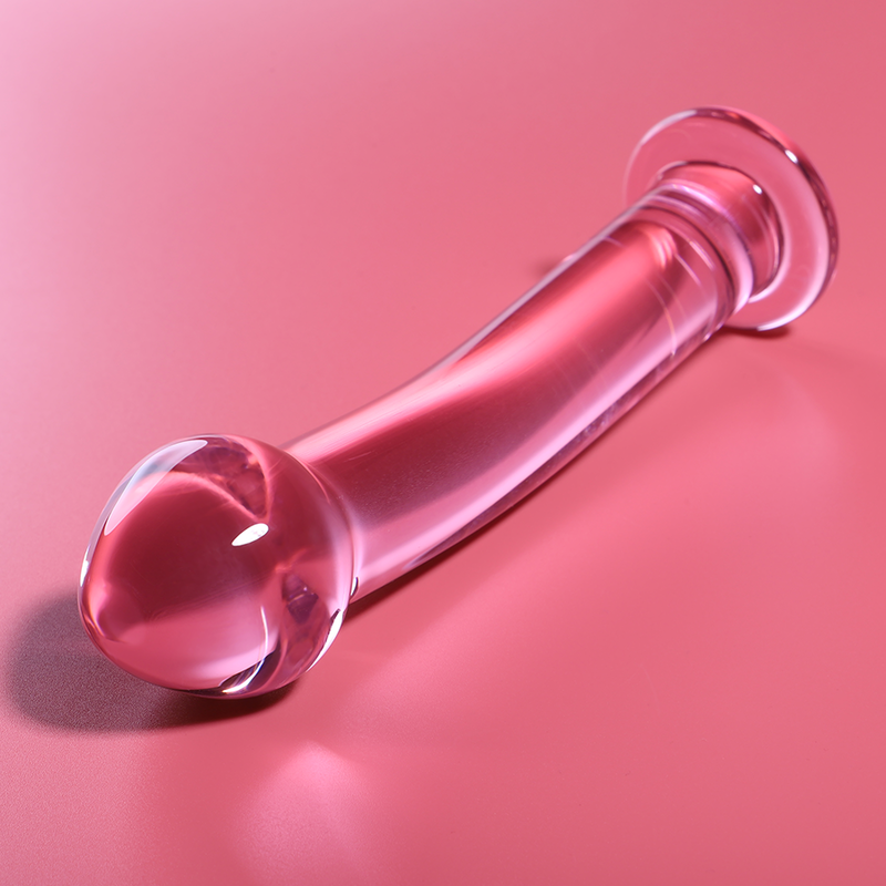 MODELLO 11 DILDO IN VETRO BOROSILICATO ROSA 16 CM O 3 CM - CHARME VIBE