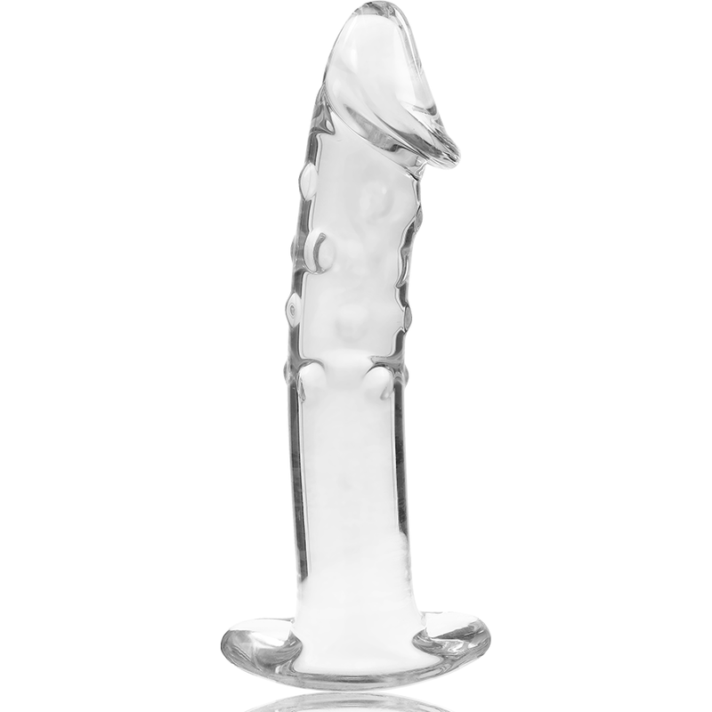 MODELLO 19 DILDO IN VETRO BOROSILICATO TRASPARENTE 18.5 CM O 4 CM - CHARME VIBE