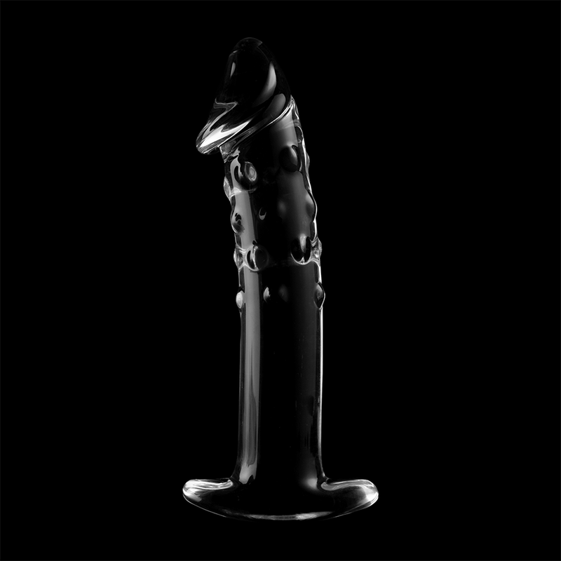 MODELLO 19 DILDO IN VETRO BOROSILICATO TRASPARENTE 18.5 CM O 4 CM - CHARME VIBE