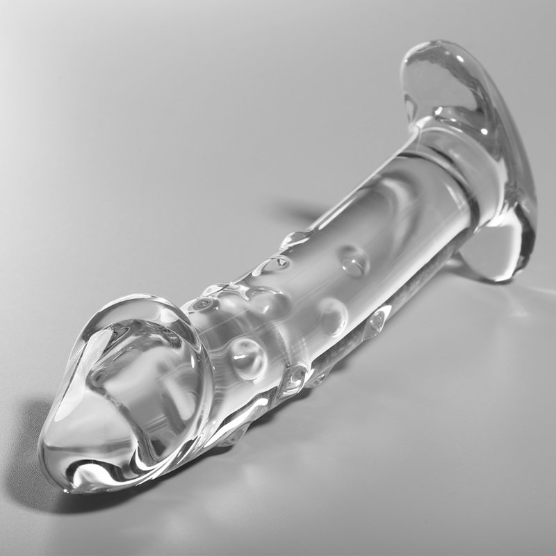 MODELLO 19 DILDO IN VETRO BOROSILICATO TRASPARENTE 18.5 CM O 4 CM - CHARME VIBE