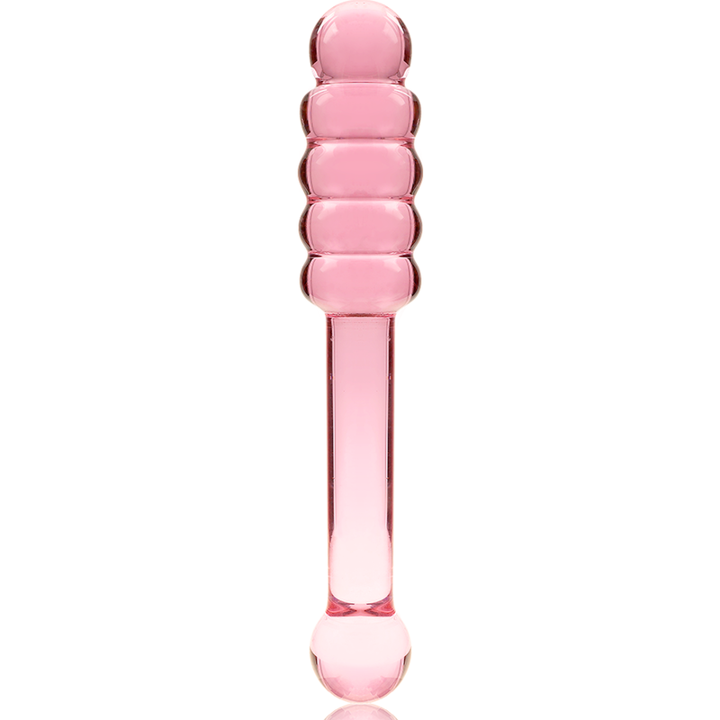 MODELLO 20 DILDO IN VETRO BOROSILICATO ROSA 20.5 CM O 3 CM - CHARME VIBE