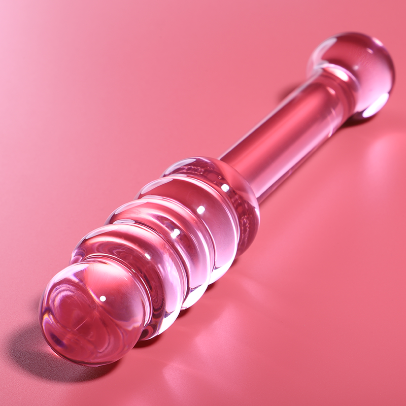 MODELLO 20 DILDO IN VETRO BOROSILICATO ROSA 20.5 CM O 3 CM - CHARME VIBE