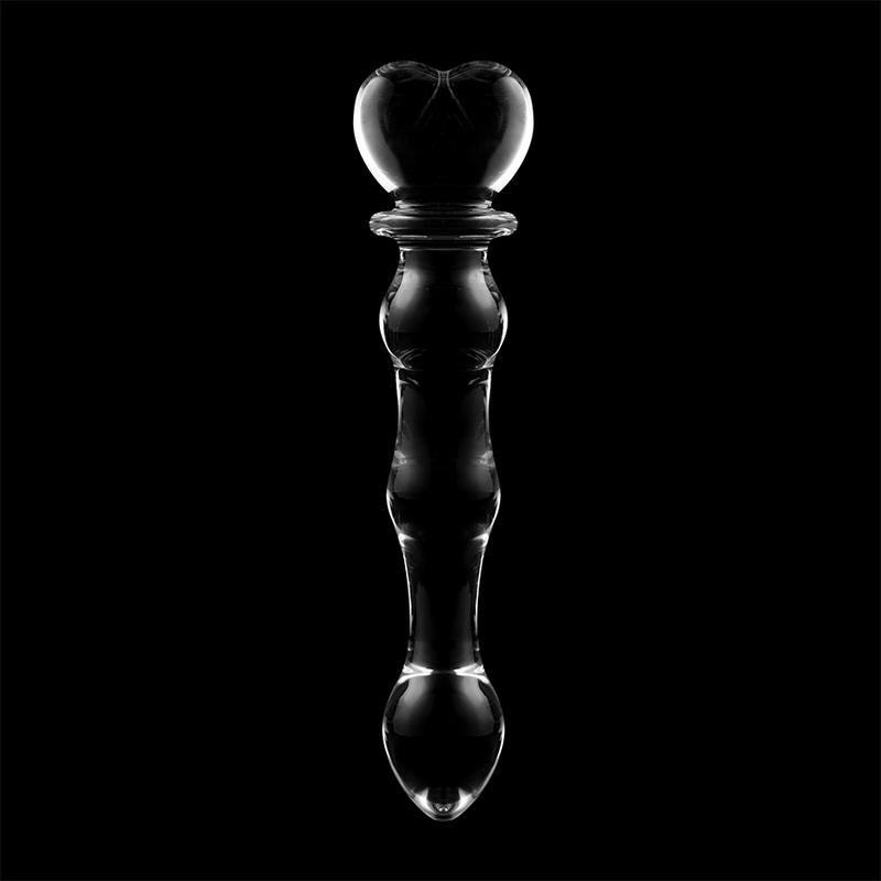 MODELLO 21 DILDO IN VETRO BOROSILICATO TRASPARENTE 20.5 CM O 3.5 CM - CHARME VIBE