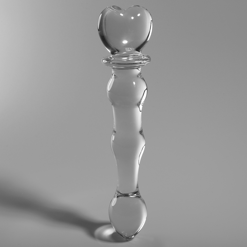 MODELLO 21 DILDO IN VETRO BOROSILICATO TRASPARENTE 20.5 CM O 3.5 CM - CHARME VIBE