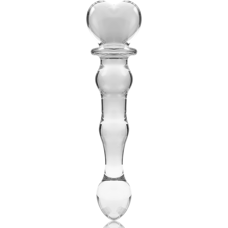 MODELLO 21 DILDO IN VETRO BOROSILICATO TRASPARENTE 20.5 CM O 3.5 CM - CHARME VIBE