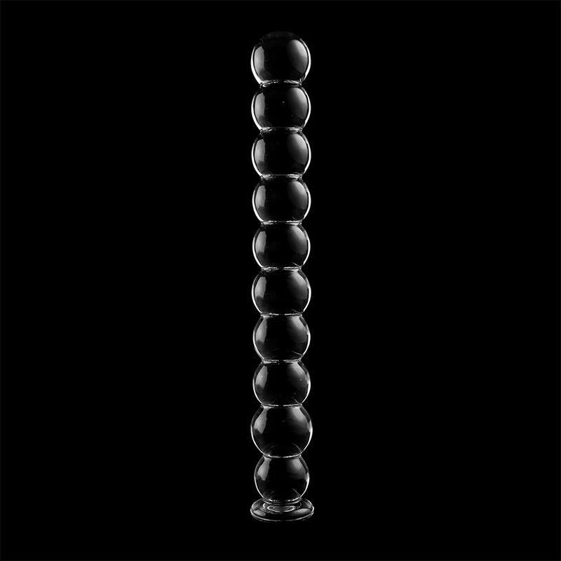 MODELLO 22 DILDO IN VETRO BOROSILICATO TRASPARENTE 21.5 CM O 2.5 CM - CHARME VIBE