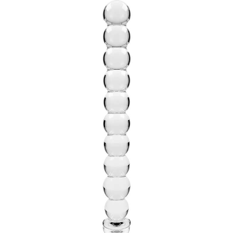 MODELLO 22 DILDO IN VETRO BOROSILICATO TRASPARENTE 21.5 CM O 2.5 CM - CHARME VIBE