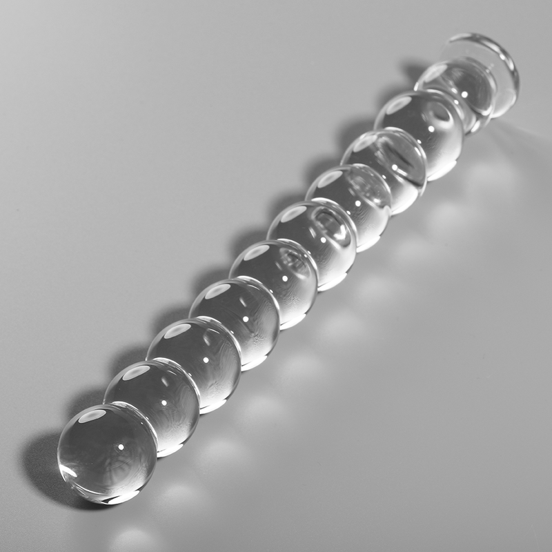 MODELLO 22 DILDO IN VETRO BOROSILICATO TRASPARENTE 21.5 CM O 2.5 CM - CHARME VIBE