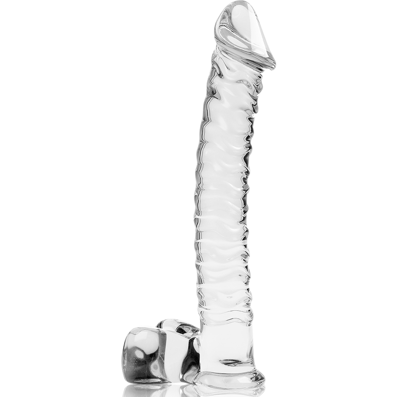 MODELLO 23 DILDO IN VETRO BOROSILICATO TRASPARENTE 21.5 CM O 4 CM - CHARME VIBE