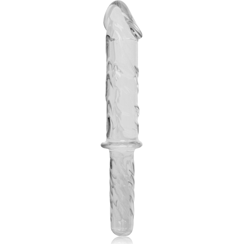 MODELLO 24 DILDO IN VETRO BOROSILICATO TRASPARENTE 28.5 CM O 5 CM - CHARME VIBE
