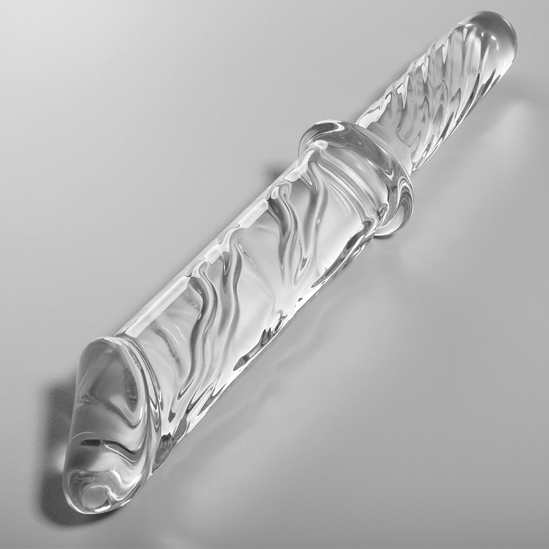 MODELLO 24 DILDO IN VETRO BOROSILICATO TRASPARENTE 28.5 CM O 5 CM - CHARME VIBE