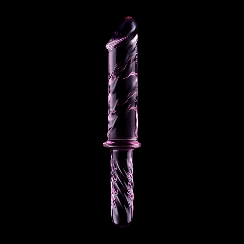 MODELLO 24 DILDO IN VETRO BOROSILICATO ROSA 28.5 CM O 5 CM - CHARME VIBE
