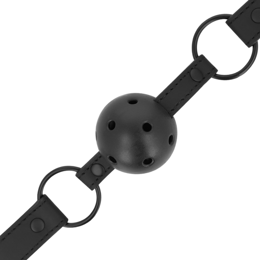 FETISH BALL GAG IN PELLE VEGANA -CHARME VIBE