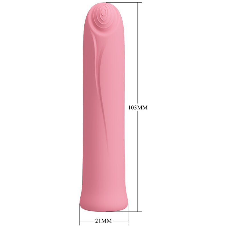 VIBRATORE CURTIS MINI SUPER POWER 12 VIBRAZIONI IN SILICONE ROSA - CHARME VIBE