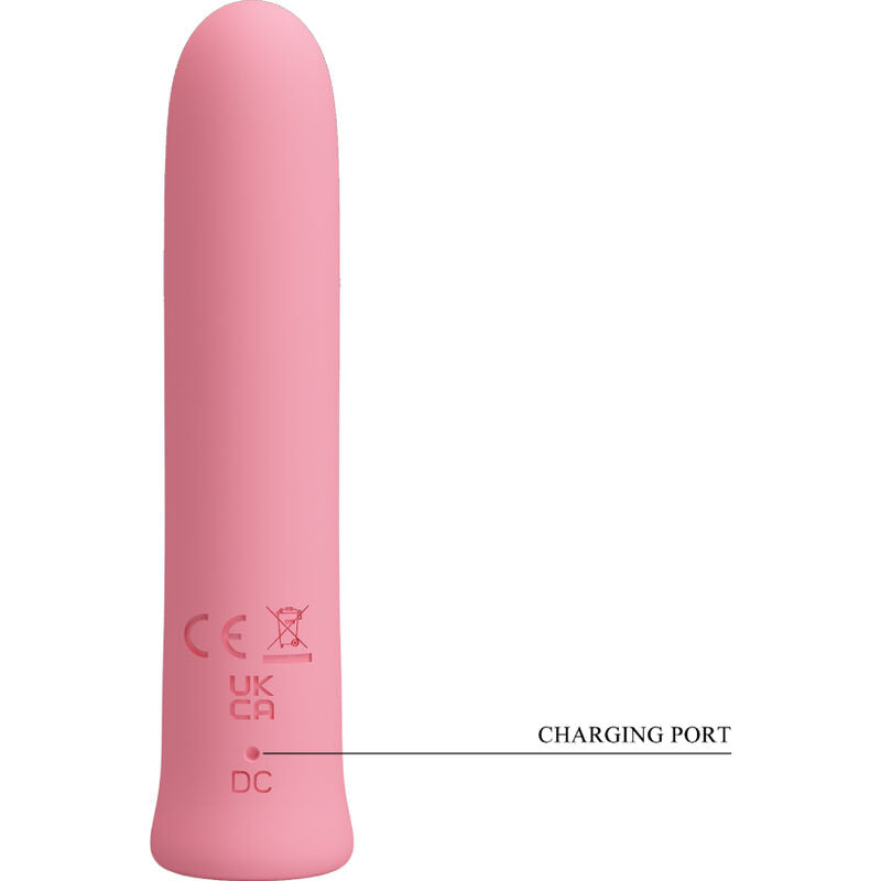 VIBRATORE CURTIS MINI SUPER POWER 12 VIBRAZIONI IN SILICONE ROSA - CHARME VIBE