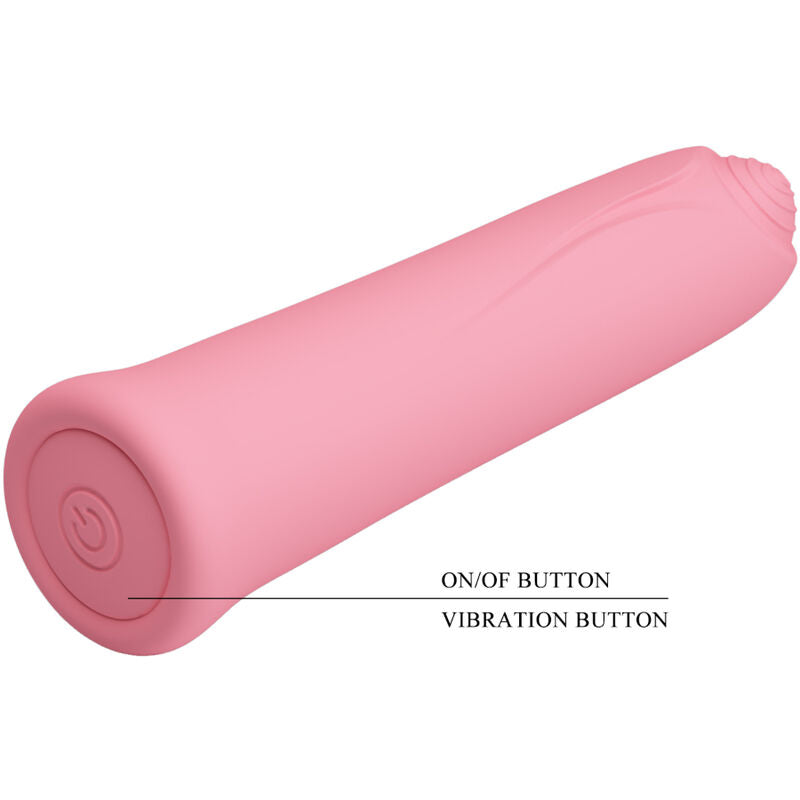 VIBRATORE CURTIS MINI SUPER POWER 12 VIBRAZIONI IN SILICONE ROSA - CHARME VIBE