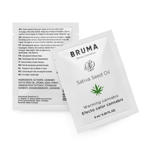 GEL SCORREVOLE ALLOLIO DI SEMI DI SATIVA GUSTO CANNABIS RISCALDANTE 6 ML - CHARME VIBE