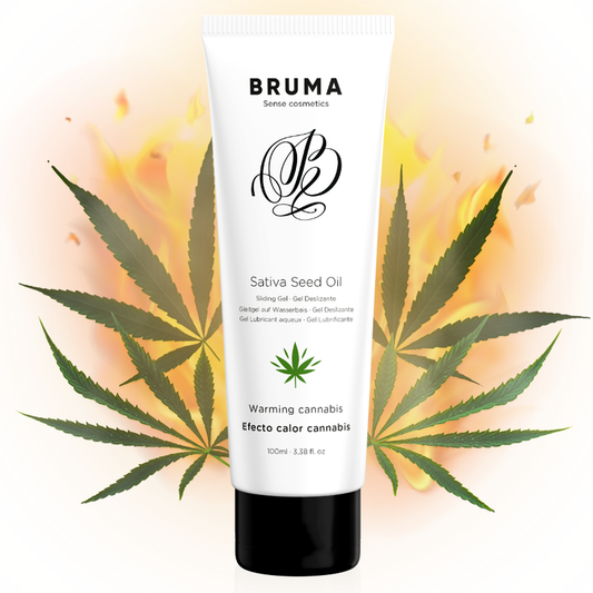 GEL SCORREVOLE ALLOLIO DI SEMI DI SATIVA SCALDANTE GUSTO CANNABIS 100 ML - CHARME VIBE