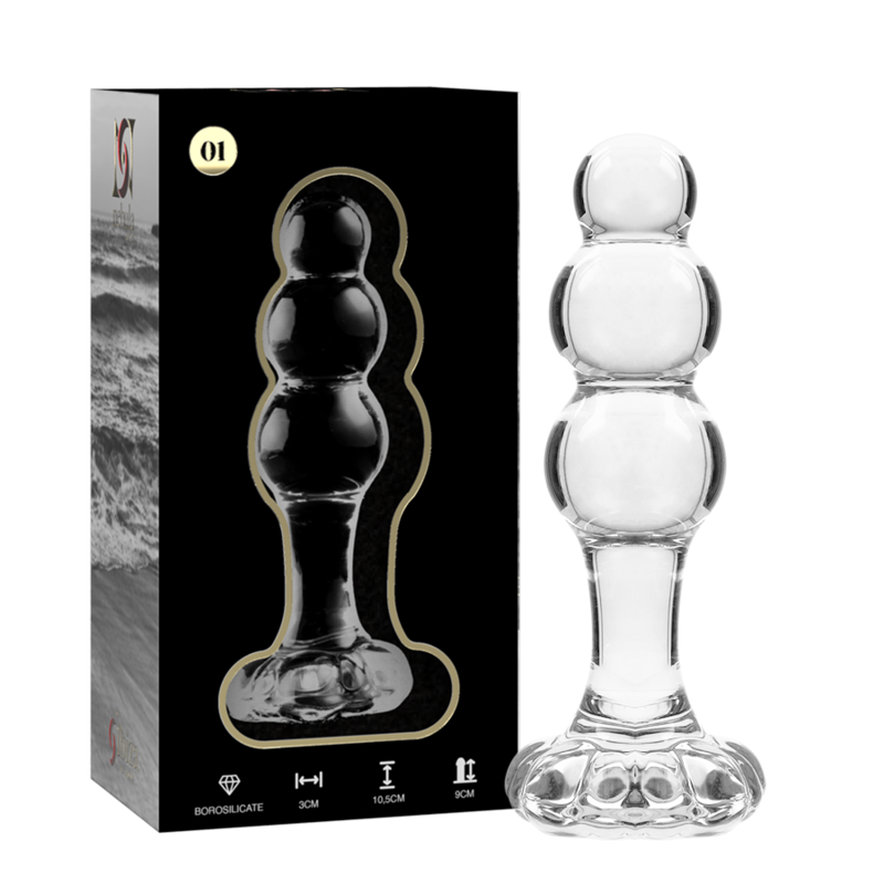 MODELLO 1 TAPPO VETRO BOROSILICATO TRASPARENTE 10.5 CM O 3 CM - CHARME VIBE