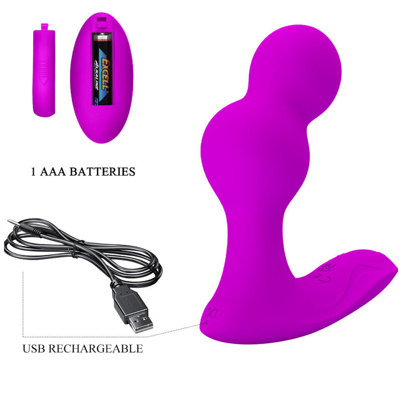 MASSAGGIATORE VIBRATORE ANALE TERRANCE CON TELECOMANDO - CHARME VIBE