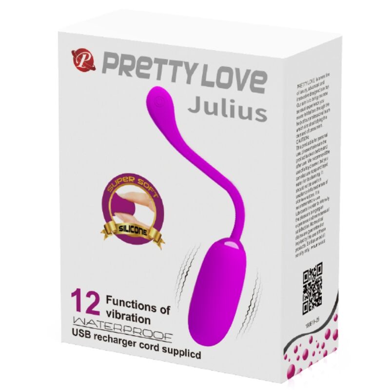 UOVO VIBRANTE JULIUS IMPERMEABILERICARICABILE VIOLA - CHARME VIBE