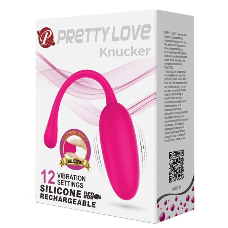 UOVO VIBRANTE RICARICABILE KNUCKER ROSA - CHARME VIBE