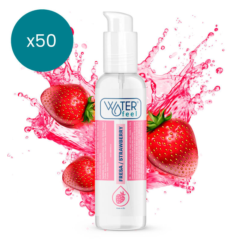 LUBRIFICANTE A BASE ACQUA ALLA FRAGOLA 175 ML CONFEZIONE 50 UNITÀ - CHARME VIBE