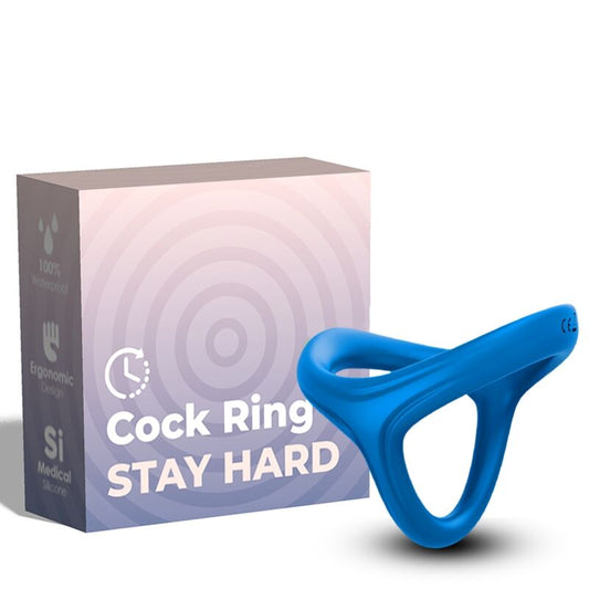 ANELLO TRESOR DOPPIO IN SILICONE BLU - CHARME VIBE